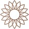 Ekena Millwork Daisy Wood Fretwork Pierced Ceiling Medallion, Wood (Paint Grade), 34"OD x 11 7/8"ID x 3/8"T CMWP34X34X0375DAMF - alternate 2